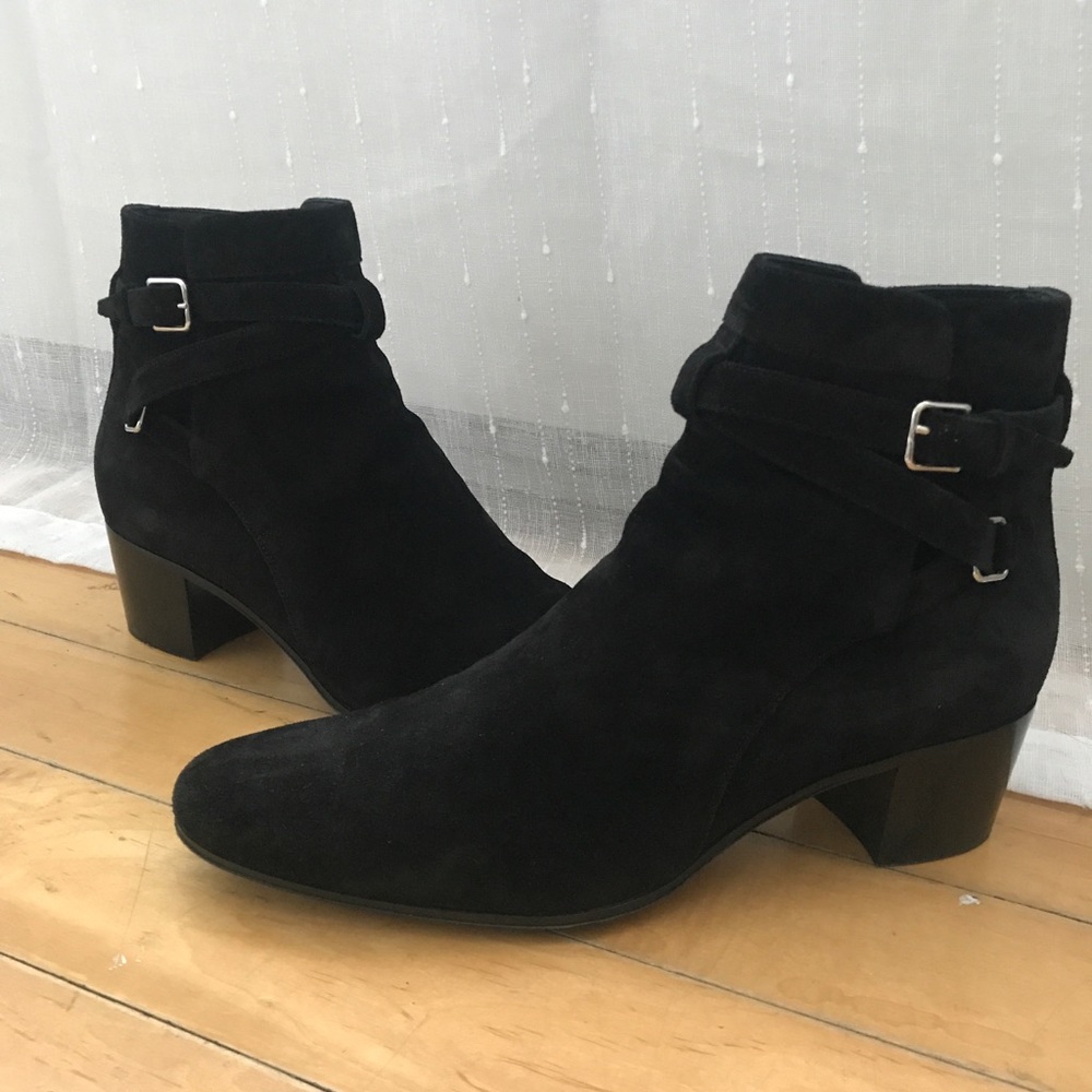 Saint Laurent Blake 40 Jodhpur Blk Boots Sz 41